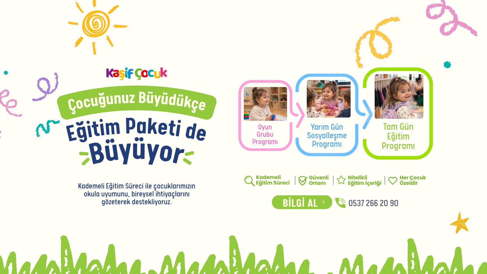 Kaşif Çocuk’ta Kademeli Eğitim Süreci Başlıyor