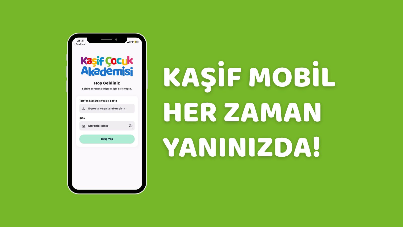 Kaşif Mobil Her Zaman Yanınızda!